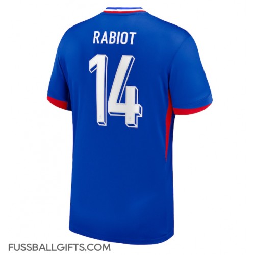 Frankreich Adrien Rabiot #14 Fußballbekleidung Heimtrikot EM 2024 Kurzarm